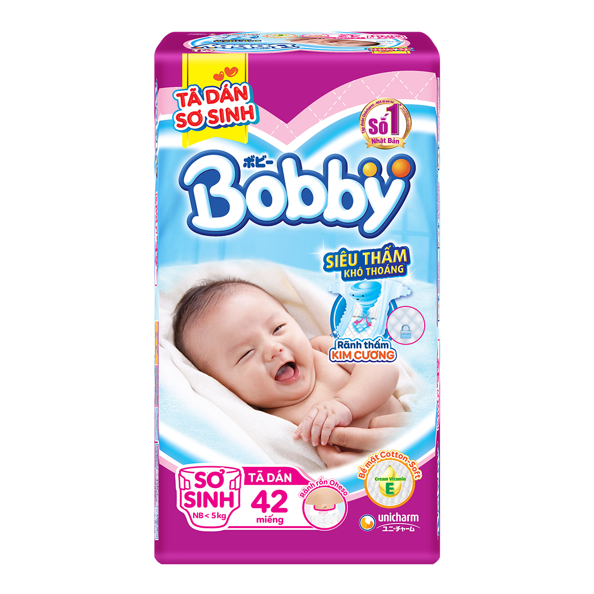 Miếng lót Bobby Newborn hoàn hảo cho bé sơ sinhBobby