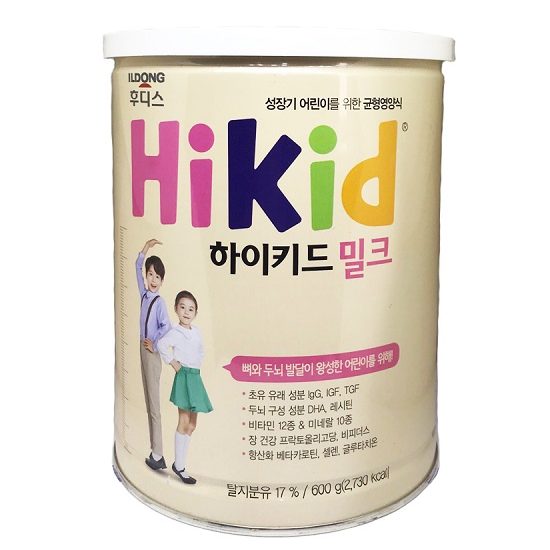 Sữa bột Hikid vị Vani của Hàn Quốc cho bé từ 1 tuổi Lon 600g