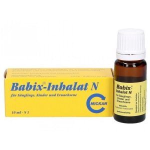 Tinh dầu trị ngạt mũi Babix - Inhalat N của Đức cho trẻ từ 1 tháng tuổi lọ 10ml