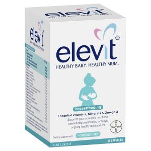 Vitamin tổng hợp Elevit Breastfeeding của Úc dành cho phụ nữ cho con bú hộp 60 viên