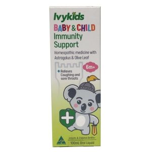 Siro tăng cường hệ miễn dịch Ivy Kids Baby & Child Immunity Support của Úc cho trẻ từ 6 tháng tuổi lọ 100ml