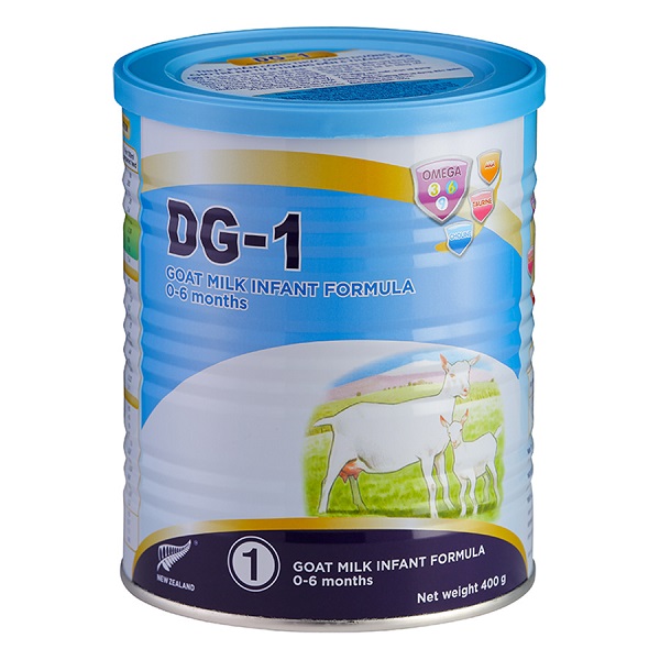 Sữa dê DG-1 Goat Milk Infant Formula của New Zealand cho trẻ từ 0 đến 6 tháng tuổi hộp 400g