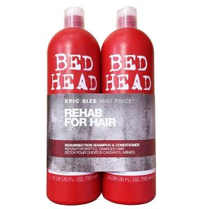 Cặp dầu gội xả Tigi Bed Head đỏ dành cho tóc hư tổn của Mỹ chai 750ML