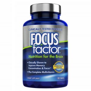 Viên uống bổ não Clinically Tested Formula Focus Factor Nutrition for The Brain của Mỹ lọ 180 viên