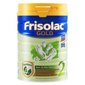 Sữa bột Frisolac Gold số 2 của Việt Nam cho trẻ từ 6 đến 12 tháng hộp 900g