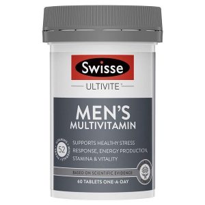 Vitamin tổng hợp cho nam Swisse Men's Ultivite Multivitamin của Úc lọ 60 viên