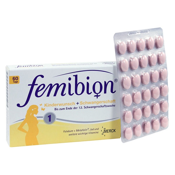 Vitamin cho bà bầu Femibion 1 của Đức hộp 80 viên