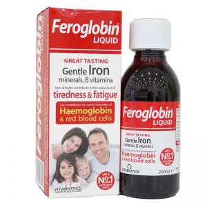Siro bổ sung sắt Feroglobin Liquid Gentle Iron Minerals, B Vitamins của Anh lọ 200ml
