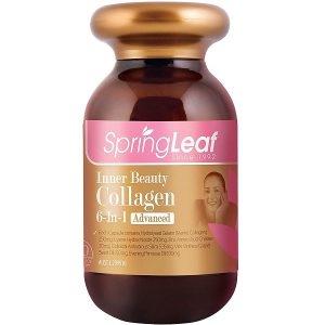 Viên uống bổ sung collagen Spring Leaf Inner Beauty Collagen 6 in 1 của Úc lọ 180 viên