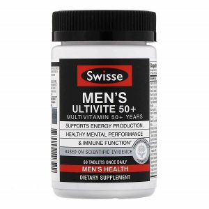 Vitamin tổng hợp cho Nam trên 50 tuổi Swisse Men's Ultivite 50+ của Úc lọ 30 viên