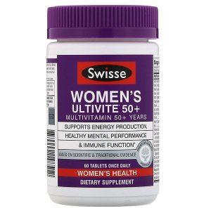Vitamin tổng hợp cho nữ từ 50 tuổi Swisse Women's Ultivite 50+ của Úc lọ 60 viên