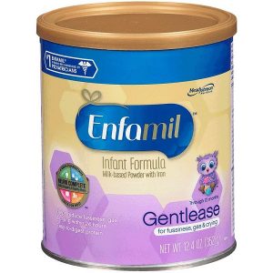 Sữa bột Enfamil Gentlease của Mỹ cho trẻ từ 0 đến 12 tháng giảm quấy khóc, đầy hơi trong vòng 24h hộp 352g