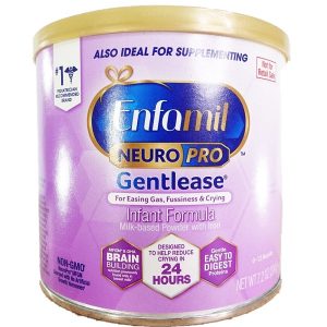 Sữa bột Enfamil Neuropro Gentlease của Mỹ cho trẻ từ 0 đến 12 tháng chống đầy hơi, nôn chớ, khó tiêu hộp 204g