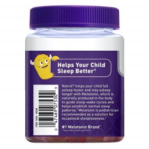 Kẹo dẻo giúp bé ngủ ngon Natrol Kids Melatonin Sleep của Mỹ lọ 90 viên