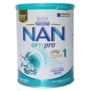 Sữa bột Nestle Nan Optipro số 1 của Nga cho trẻ từ 0 đến 6 tháng hộp 400g