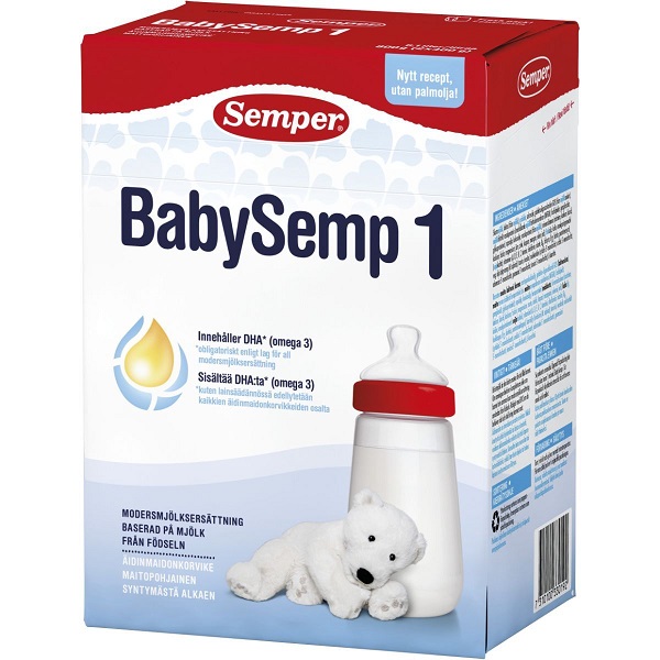 Sữa bột Semper Baby Semp số 1 của Thủy Điển cho trẻ từ 0 đến 6 tháng tuổi hộp 800g