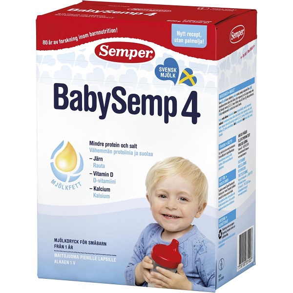 Sữa bột Semper Baby Semp số 4 của Thủy Điển cho trẻ từ 1 đến 5 tuổi hộp 800g