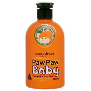 Sữa tắm gội 2 in 1 cho bé Healthy Care Paw Paw Baby của Úc chai 500ml