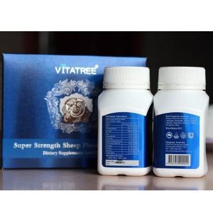 Viên uống nhau thai cừu Vitatree Super Strength Sheep Placenta 60000mg của Úc hộp 2 lọ 60 viên