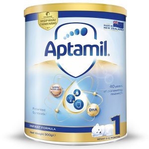 Sữa bột Aptamil số 1 của New Zealand cho trẻ từ 0 đến 12 tháng hộp 900g