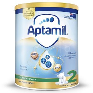 Sữa bột Aptamil số 2 của New Zealand cho trẻ từ 12 đến 24 tháng hộp 900g