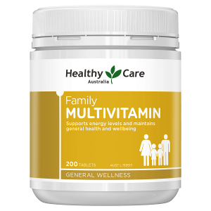 Vitamin tổng hợp cho cả gia đình Healthy Care Family Multivitamin của ÚC lọ 200 viên