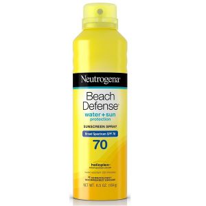 Xịt chống nắng Neutrogena Beach Defense Water + Sun Protection 70 của Mỹ lọ 184g