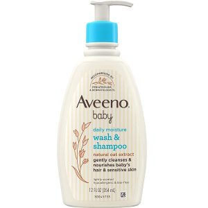 Sữa tắm gội toàn thân cho bé Aveeno Baby Daily Moisture Wash & Shampoo của Mỹ chai 354ml