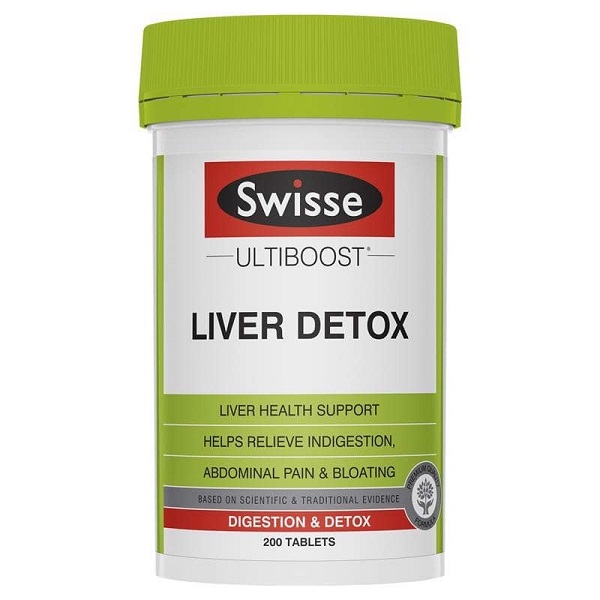 Viên giải độc gan Swisse Ultiboost Liver Detox của Úc lọ 200 viên