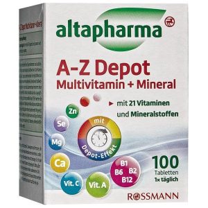 Vitamin tổng hợp Altapharma A-Z Depot Multivitamin + Mineral của Đức lọ 100 viên