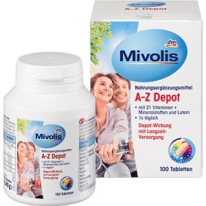 Vitamin tổng hợp Dm Mivolis A-Z Depot của Đức cho người dưới 50 tuổi hộp 100 viên