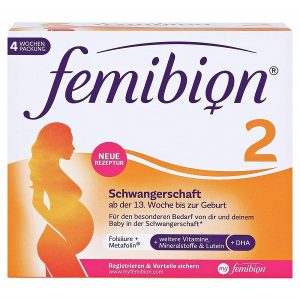 Vitamin bầu Femibion số 2 của Đức cho bà bầu từ tuần thứ 13 hộp 28 viên