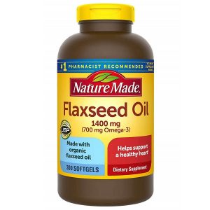 Dầu hạt lanh bổ sung Omega 3 6 9 Nature Made Flaxseed Oil 1400mg của Mỹ hộp 300 viên