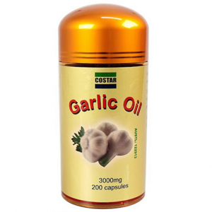 Tinh dầu tỏi Costar Garlic Oil 3000mg phòng ngừa cảm cúm, bệnh đường hô hấp của Úc lọ 200 viên