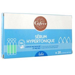Nước muối kháng viêm Gifrer tép xanh của Pháp hộp 20 ống 5ml/ống