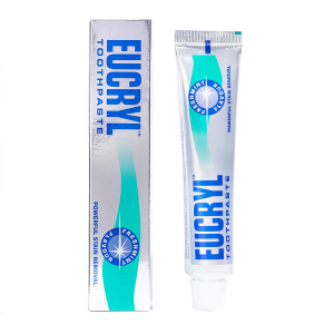 Kem đánh răng Eucryl Toothpaste làm trắng răng và hỗ trợ trị hôi miệng của Anh tuýp 50ml