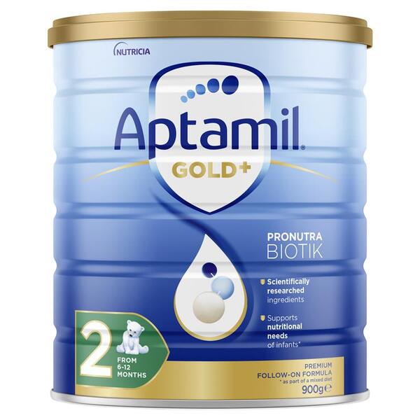 Sữa aptamil Gold+ số 2 cho trẻ từ 6 đến 12 tháng 900 của Úc
