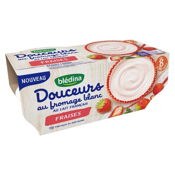 sữa chua Bledina Douceurs của Pháp cho bé từ 8 đến 36 tháng tuổi
