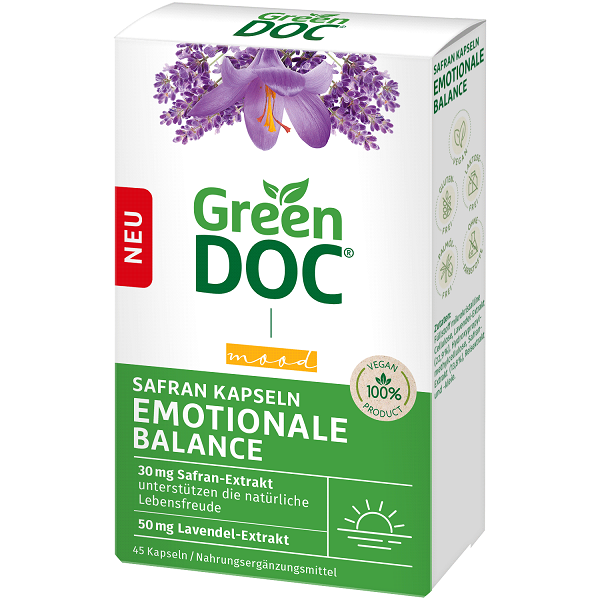 Viên uống cân bằng cảm xúc GreenDoc Emotional Balance của Đức, hộp 15 viên