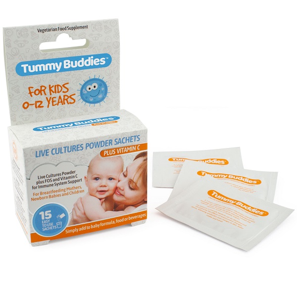 Men vi sinh Tummy Buddies Plus Vitamin C cho trẻ Từ 0 – 12 Tuổi