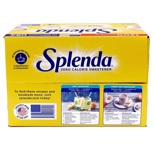 Đường ăn kiêng Splenda của Mỹ, hộp 1200 gói